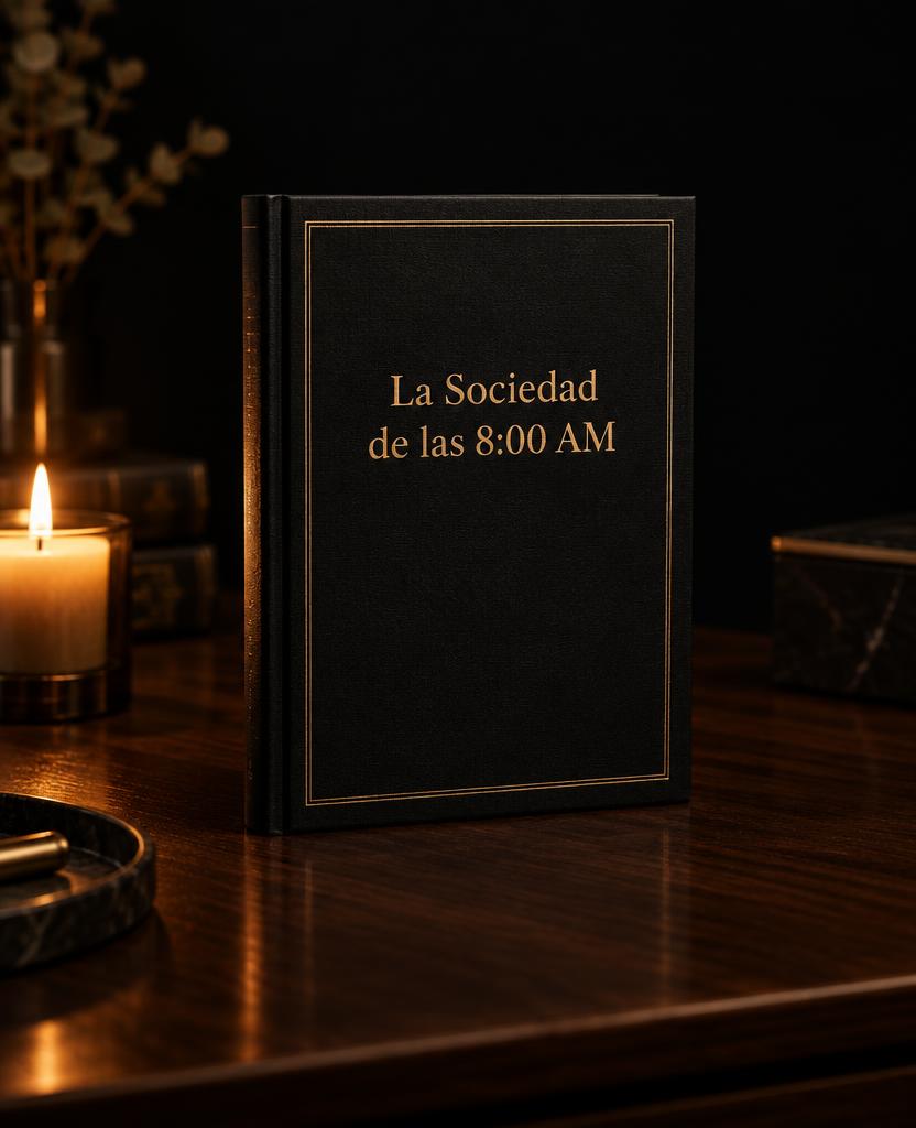 Cubierta del libro La Sociedad de las 8:00 AM